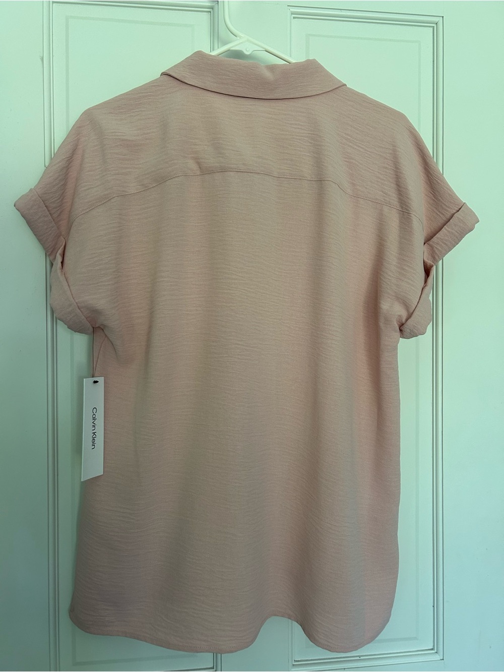 Calvin Klein Pale Peach Short-Sleeve Top - Picture 2 of 4